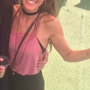 Pink crop top! Truly Madly Deeply brand